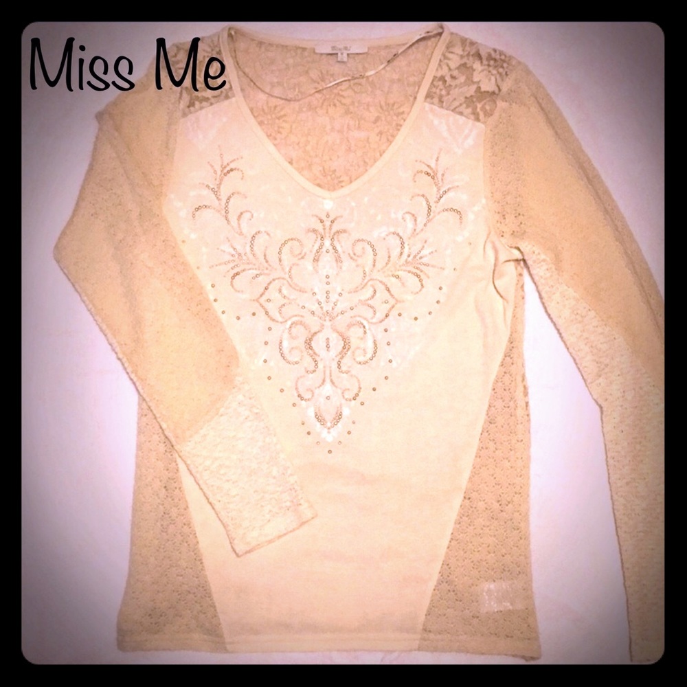 MISS ME EUC LONG SLEEVE BLOUSE
